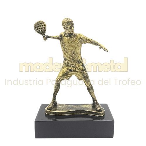 Madera y Metal. Escultura de Jugador de Padel - M1.8011